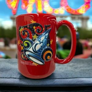 Disney MGM Studios 3D Sorcerer's Apprentice Hat Red 10oz. Coffee Tea Cup Mug